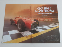 Osca Tipo G Grand Prix De 1951 - Coupure De Presse Automobile - Voitures