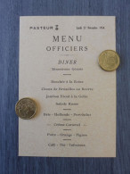 MENU OFFICIERS / INDOCHINE / MARINE / TRANSPORT DE TROUPES PASTEUR / ORIGINAL - Menus