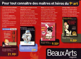 BILAL  TINTIN : Flyer Pour BEAUX ARTS En 2010 - Bilal