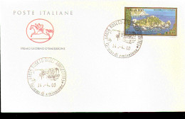 2000 ANNULLO FDC Turistica. 27ª Serie. ISOLA BELLA DI TAORMINA - Other & Unclassified