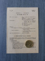 FICHE FCB / TTA 140 / FUSIL SAINT-ETIENNE 1936 / MAS 36 / EDITION 1956 / 02 - Armes Neutralisées