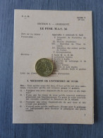 FICHE FCB / TTA 140 / FUSIL SAINT-ETIENNE 1936 / MAS 36 / EDITION 1956 / 03 - Armes Neutralisées