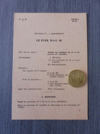 FICHE FCB / TTA 140 / FUSIL SAINT-ETIENNE 1936 / MAS 36 / EDITION 1956 / 05 - Armes Neutralisées