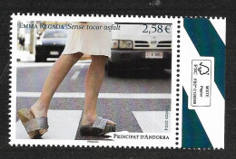 Andorre 2024 - Yv N° 905 ** - Emma Regada « SANS TOUCHER L’ASPHALTE » - Unused Stamps