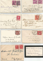 Lot 8 MINI Lettres Années 1940 1950 - Andere & Zonder Classificatie