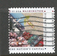 USA 2003 District Of Columbia C.37 SC.#3813 Used - Nice VARIETY MISPERFORATION !!! - Brieven En Documenten