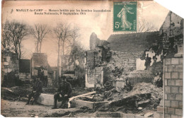 CPA Carte Postale France Mailly-le-Camp  Maison Brûlée Par Les Bombes Incendiaires En 1914VM77904 - Mailly-le-Camp