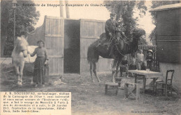 76-DIEPPE- CAMPEMENT DU GLOBE-TROTTER - J.B DOUSSINEAU EX-BOULANGER VICTIME DE LA COMPAGNE DE L'OUEST ... - Dieppe