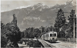 CHUR ► Arosabahn Bei Oberstadt, Fotokarte Anno 1935 - Chur