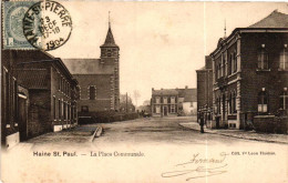 HAINE ST PAUL / LA PLACE COMMUNALE 1904 - La Louvière