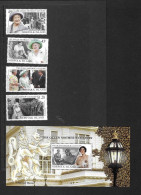 Norfolk Islands 1999 MNH Queen Mother Century Sg 712/5 & MS 716 - Ile Norfolk