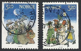 Norwegen, 1991, Mi.-Nr. 1082-1083, Gestempelt - Gebruikt