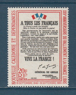 Nouvelle Calédonie - YT N° 326 * - Neuf Avec Charnière - 1965 - Unused Stamps
