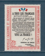 Nouvelle Calédonie - YT N° 326 * - Neuf Avec Charnière - 1965 - Nuevos