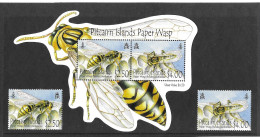 Pitcairn Islands 2011 MNH Paper Wasp Sg 826/7 & MS 828 - Pitcairn Islands