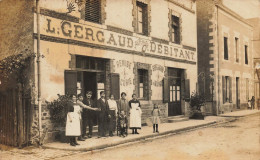 Nort Sur Erdre * Carte Photo * L. GERGAUD Au Fer D'Or Débitant , Rue De La Barre * Commerce Villageois Enfants - Nort Sur Erdre