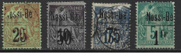 NOSSI-BE 19 à 22 Oblitérés ( 22 : * ) Côte 680 € - Used Stamps