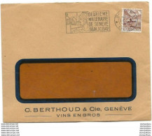 244 - 71 - Enveloppe Avec Oblit Mécanique "2ème Millénaire De Genève 1942" - Marcophilie