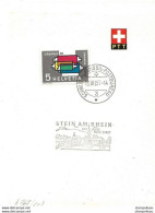 244 - 77 - Feuillet Avec Oblit Spéciale "Stein Am Rhein 500 Jahre" 1957 - Marcophilie