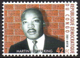 CONGO 2001 - 1v - MNH - Martin Luther King - Nobel Prize - Peace - Racism - Frieden Paix - Paz - Pace - Vrede - Martin Luther King