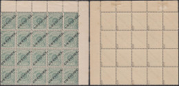 Luxembourg 1875 - Timbres Neufs. Mi.Service Nr.: 12 I. Yvert Nr.: 12. Bloc De 20- Signés: "Demuth".. (EB) AR-01895 - 1859-1880 Armarios