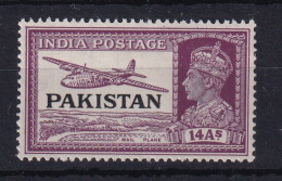 Pakistan: 1947   KGVI 'Pakistan' OVPT    SG13    14a     MH - Pakistán