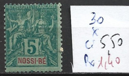 NOSSI-BE TAXE 30 * Côte 5.50 € - Neufs