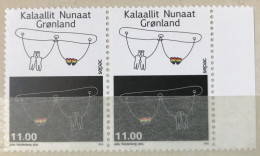GRØNLAND Greenland  ~ 2015 Sepac Pride MNH Strip ~ Rainbow LGBT Gay Lesbian Transgender - Ungebraucht