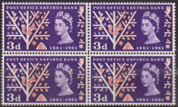 Elizabeth II - GRANDE BRETAGNE - Caisse D'épargne, Ecureuil, Fleurs, Oiseaux - N° 360 ** - 1961 - Nuevos