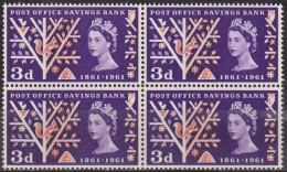 Elizabeth II - GRANDE BRETAGNE - Caisse D'épargne, Ecureuil, Fleurs, Oiseaux - N° 360 ** - 1961 - Unused Stamps
