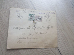 F5 Lettre Indochine Hanoï En Recommandé Avec 2 TP 1914 - Storia Postale