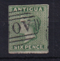 Antigua: 1863/67   QV   SG8    6d  Green   Used - 1858-1960 Colonia Británica