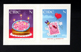 1445573258 2007 SCOTT 1701 1702 (**) POSTFRIS MINT NEVER HINGED - GREETINGS - BIRTHDAY CAKE - STAMP WITH HAT, HEART & BA - Neufs