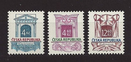 Czech Republic 1996-97 MNH ** Mi 118, 140, 150 Sc 2968-68A, 2969A Historische Baustile.Tschechische Republik - Unused Stamps