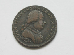 ROYAUME-UNI (TOKENS) 1/2 Penny John Wilkinson (Warwickshire) 1793  **** EN ACHAT IMMEDIAT **** - Autres & Non Classés