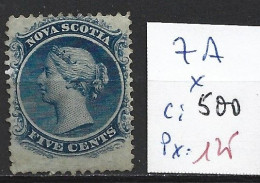 NOUVELLE-ECOSSE 7A * Côte 500 € - Unused Stamps