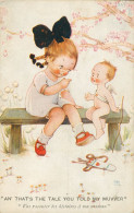 CP- Illustrateur- MABEL LUCIE ATWELL - Humour - Fillette - Cupidon " Vas Raconter Tes Histoires à Ma Maman !" Ref.667 - Attwell, M. L.