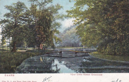 237869Baarn, Vijver Achter Kasteel Groenveld (poststempel 1906) - Baarn