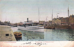 238960Vlaardingen, Buitenhaven Met Brielsche Boot 1904 (rechterkant Een Vouw) - Vlaardingen