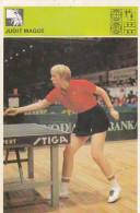 Table Tennis Judit Magos Hungary Trading Card Svijet Sporta - Table Tennis