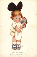 CP- Illustrateur- MABEL LUCIE ATWELL - Humour - Fillette - Chiot - " Nest-ce Pas Qu'il Est Gentil ??.." Ref 4810 - Attwell, M. L.