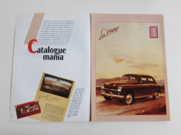 Catalogue Mania Fiat - Coupure De Presse Automobile - Voitures