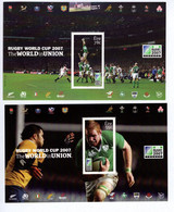 1445569076 2007 SCOTT 1750A 1751A (**) POSTFRIS MINT NEVER HINGED - 2007 RUGBY WORLD CUP FRANCE - Neufs