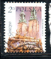 POLONIA POLAND POLSKA 2002 CHURCH CATHEDRAL ST. ADALBERT'S COFFIN GNIEZNO 2z USATO USED OBLITERE' - Gebruikt