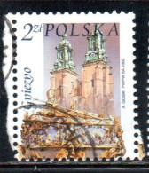 POLONIA POLAND POLSKA 2002 CHURCH CATHEDRAL ST. ADALBERT'S COFFIN GNIEZNO 2z USATO USED OBLITERE' - Usados