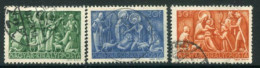 HUNGARY 1943 Christmas Used.  Michel 742-44 - Usado