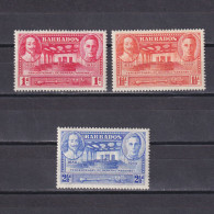 BARBADOS 1939, SG #257-260, Part Set, Tercentenary Of General Assembly, MH - Barbados (...-1966)