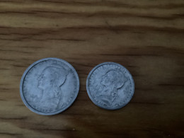 2 Pièces 2 Francs Et Un Franc Saint Pierre Et Miquelon - Saint-Pierre Und Miquelon