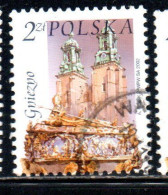 POLONIA POLAND POLSKA 2002 CHURCH CATHEDRAL ST. ADALBERT'S COFFIN GNIEZNO 2z USATO USED OBLITERE' - Usati