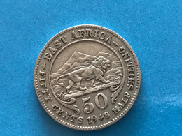 Münze Münzen Umlaufmünze East Africa 50 Cent 1948 - Kolonien